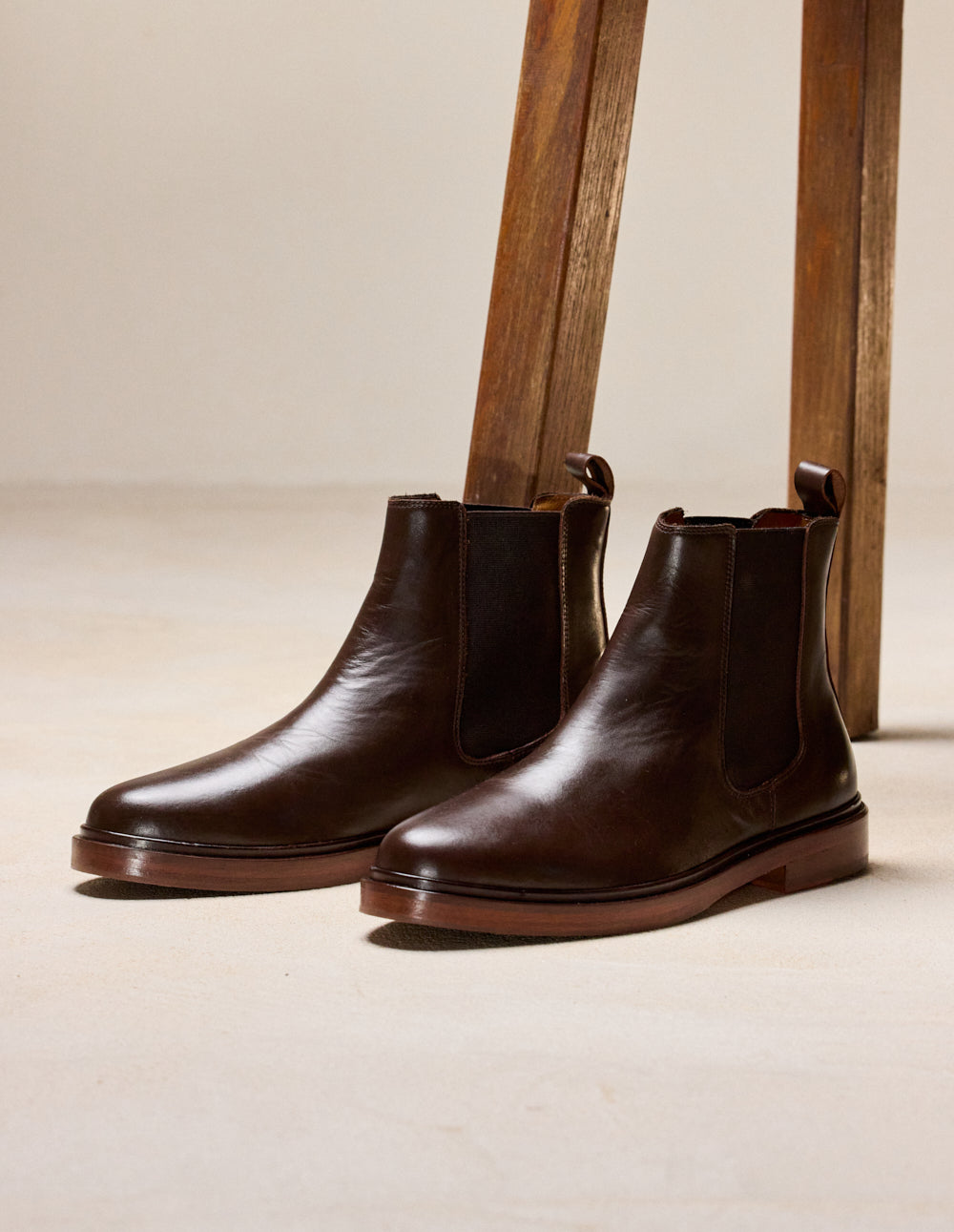 Bottines Nicolas - Cuir marron