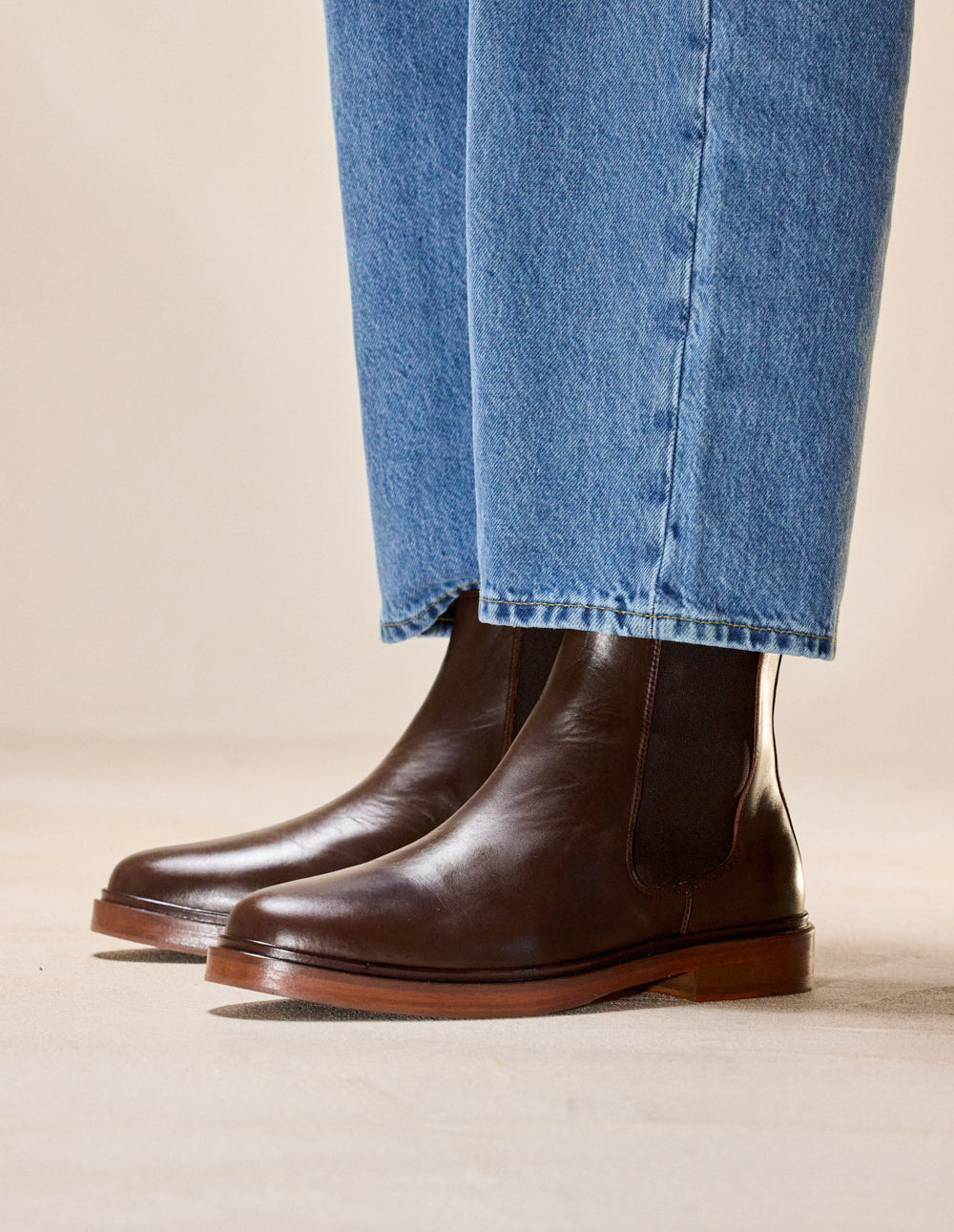 Bottines Nicolas - Cuir marron