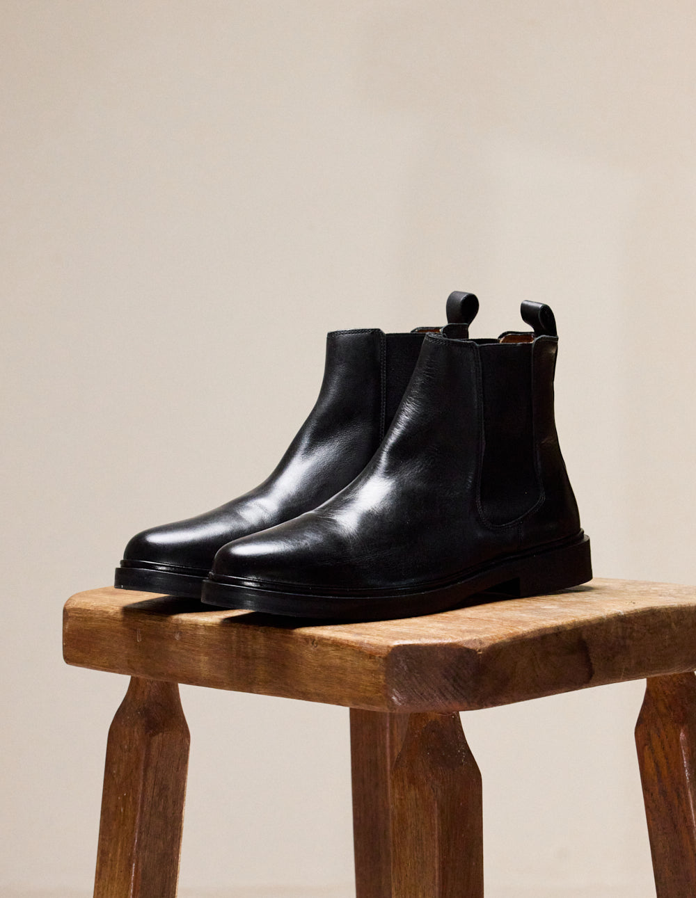 Bottines Nicolas - Cuir noir