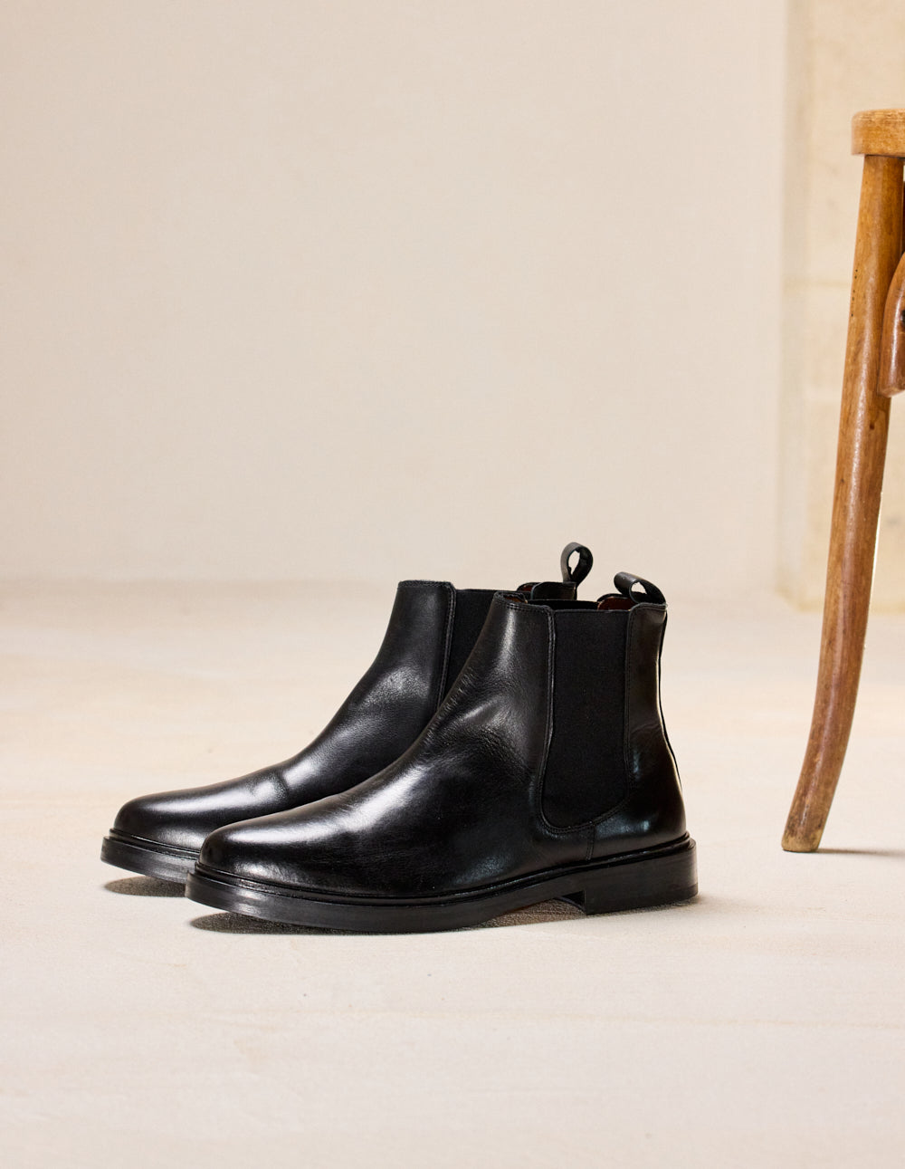 Bottines Nicolas - Cuir noir