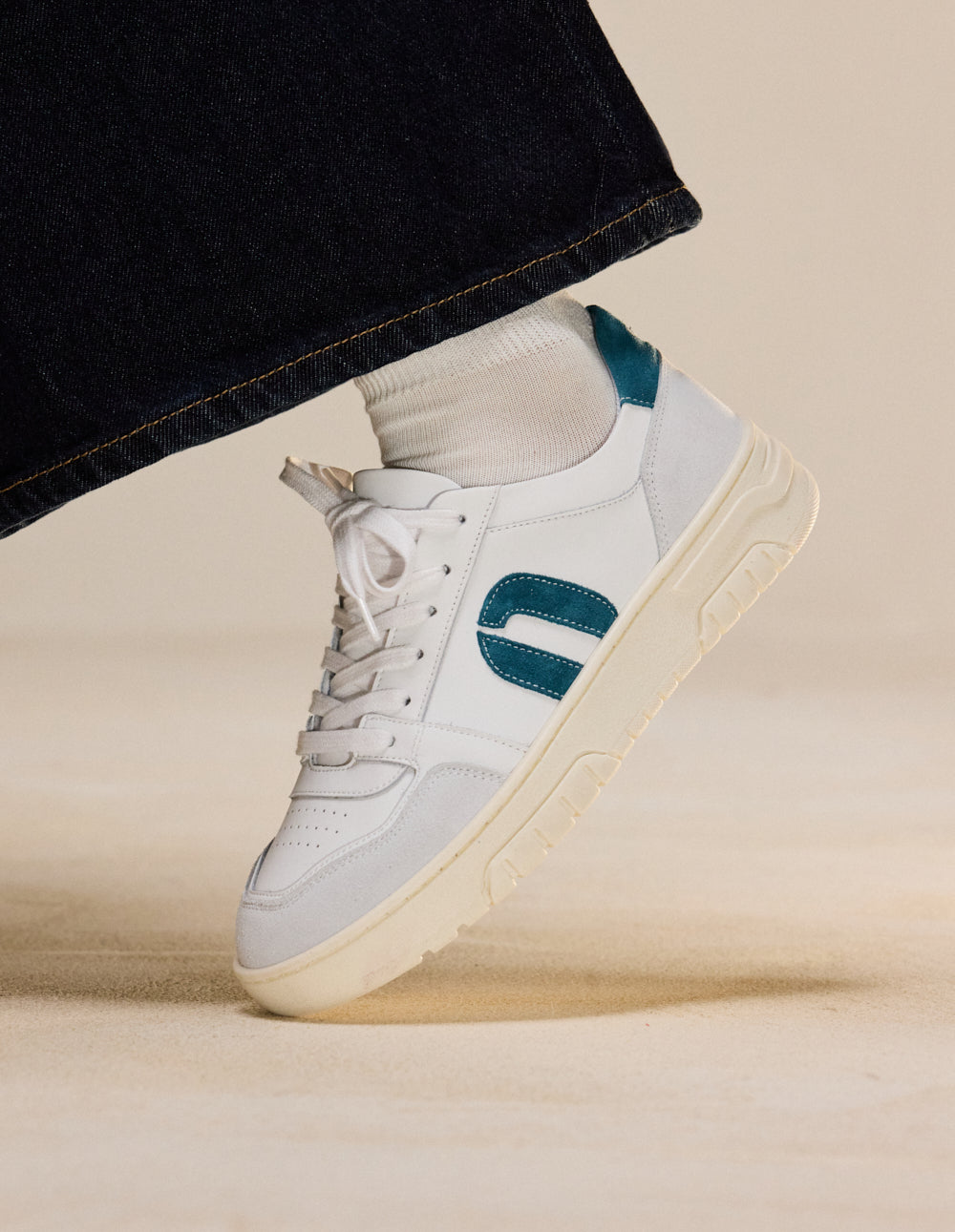 Nora low trainers - Light gray white blue