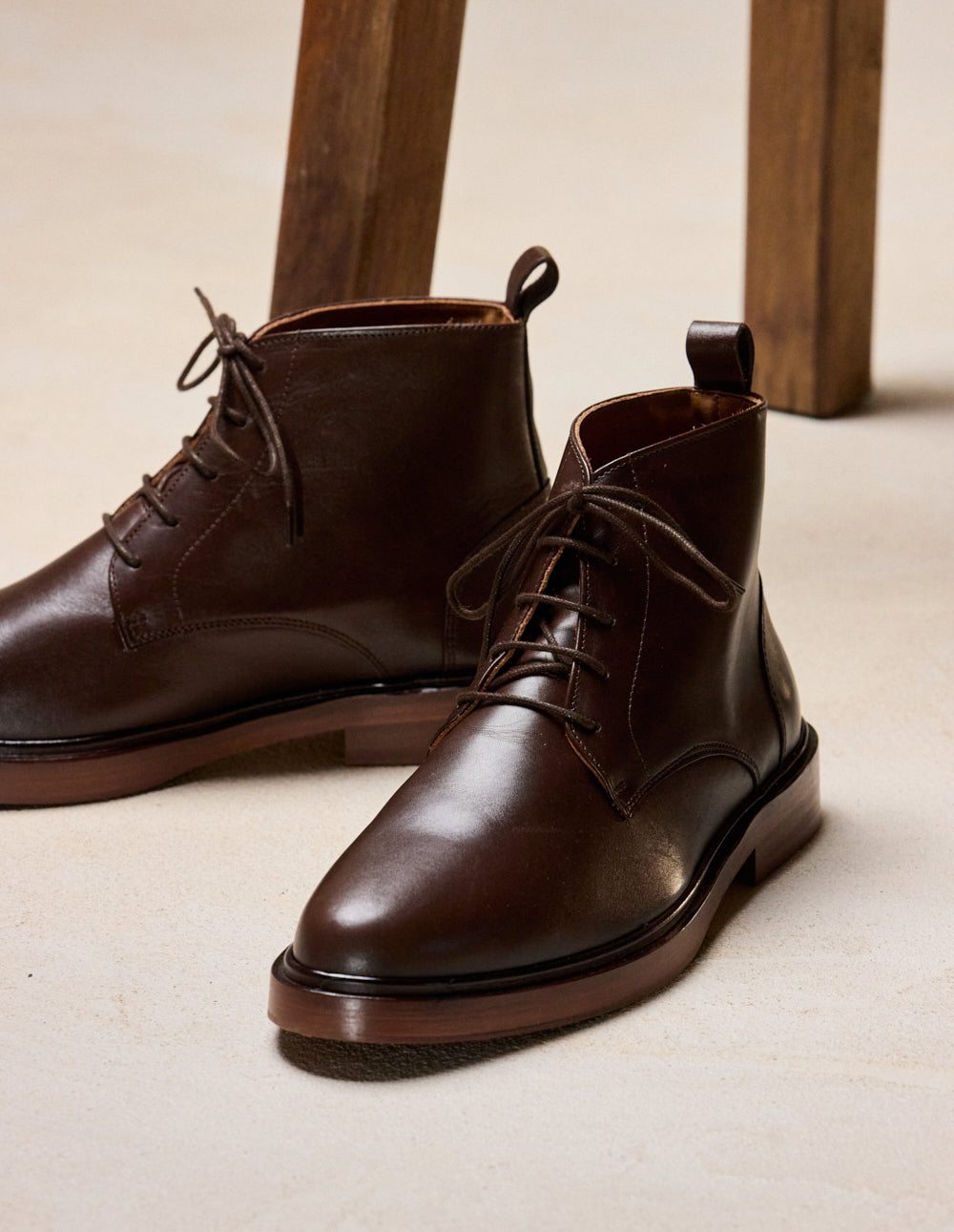 Bottines Guillaume - Cuir marron