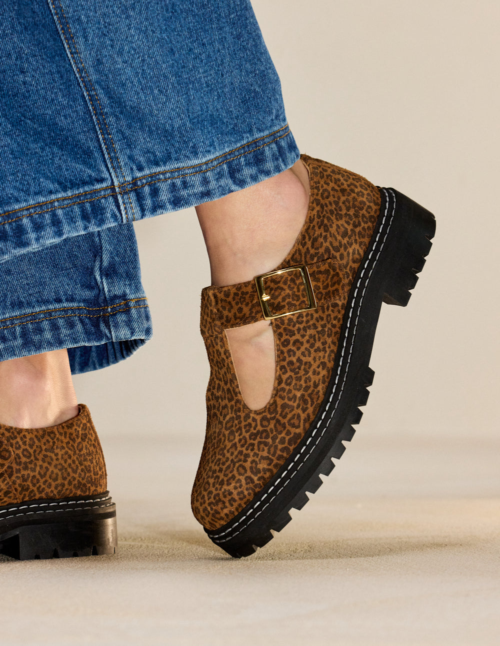 Derbies Romane - Suède léopard