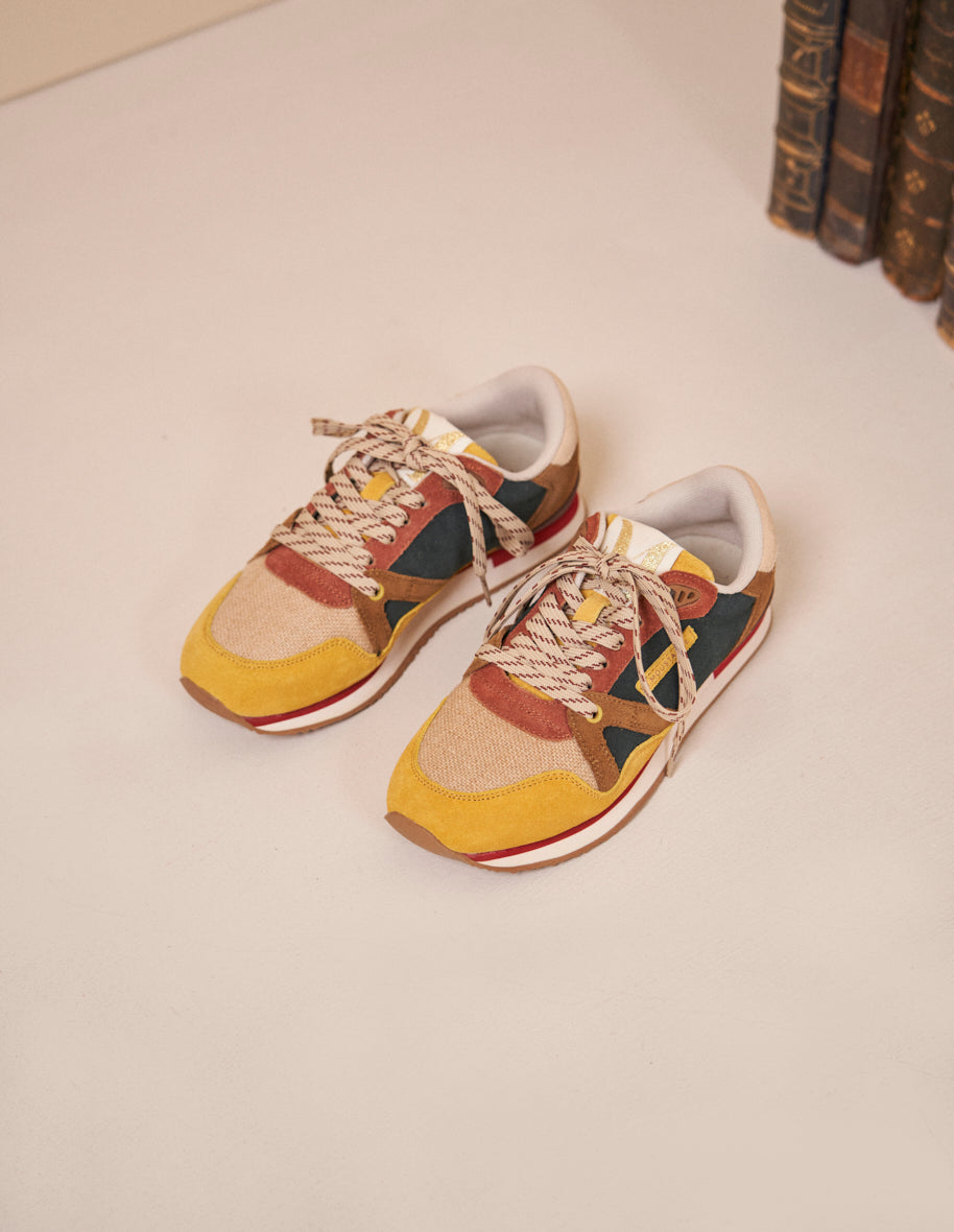 Basket femme moutarde shop