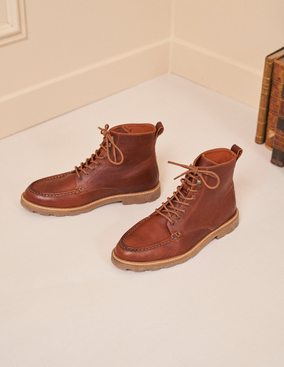 Boots Lucas Terracotta pull up leather
