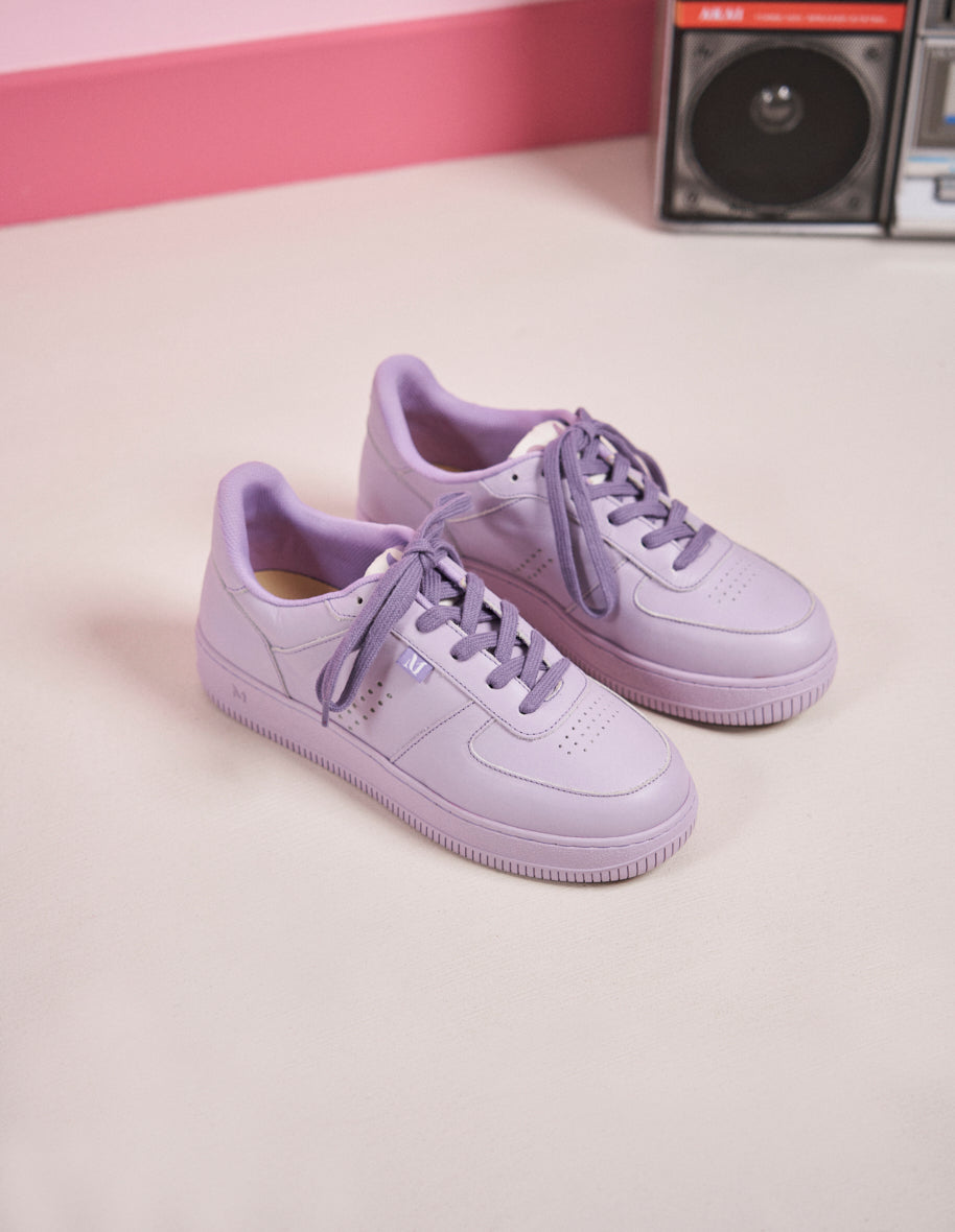 Low top trainers Maxence F Lilac leather