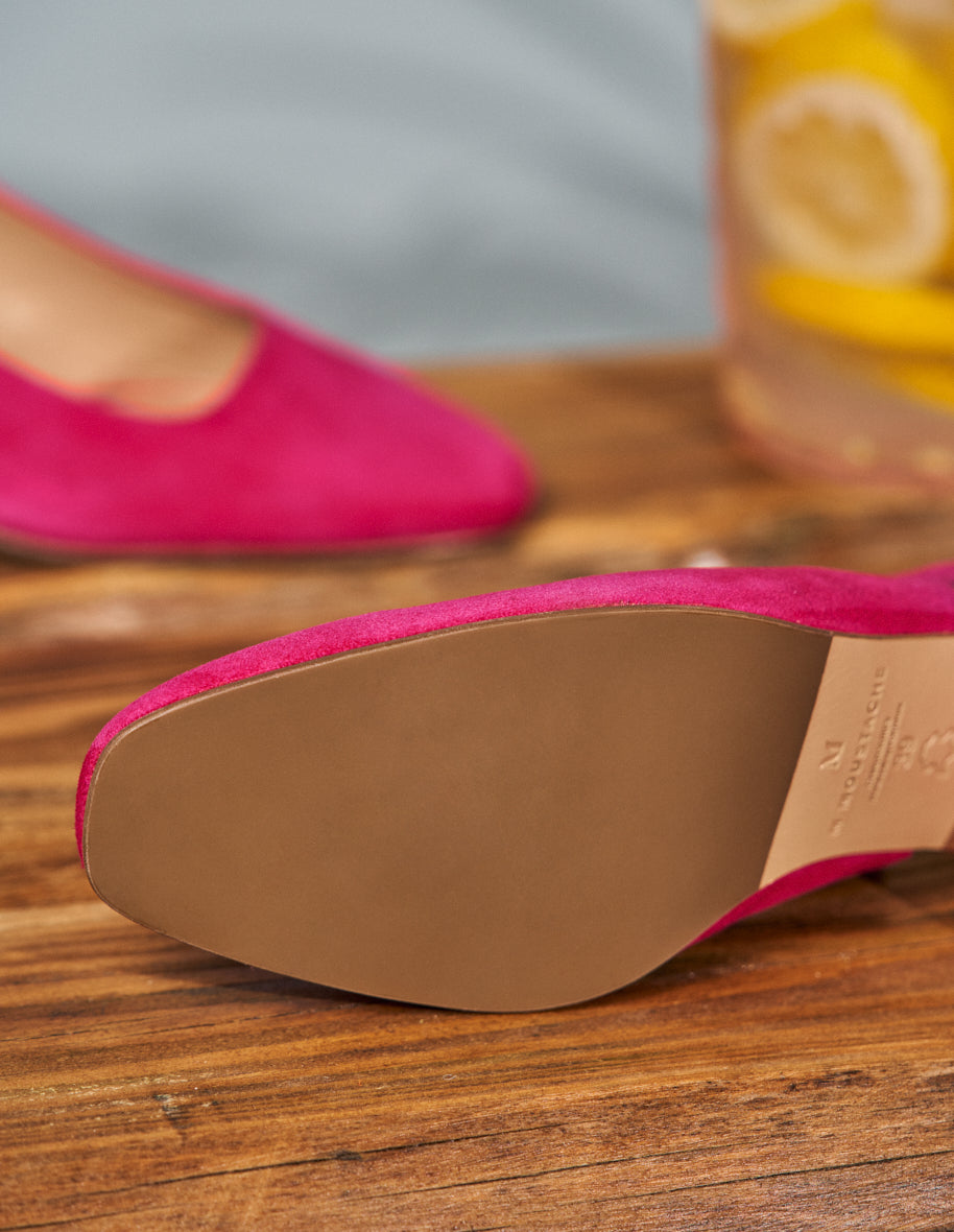 Odette pumps - Fuchsia suede