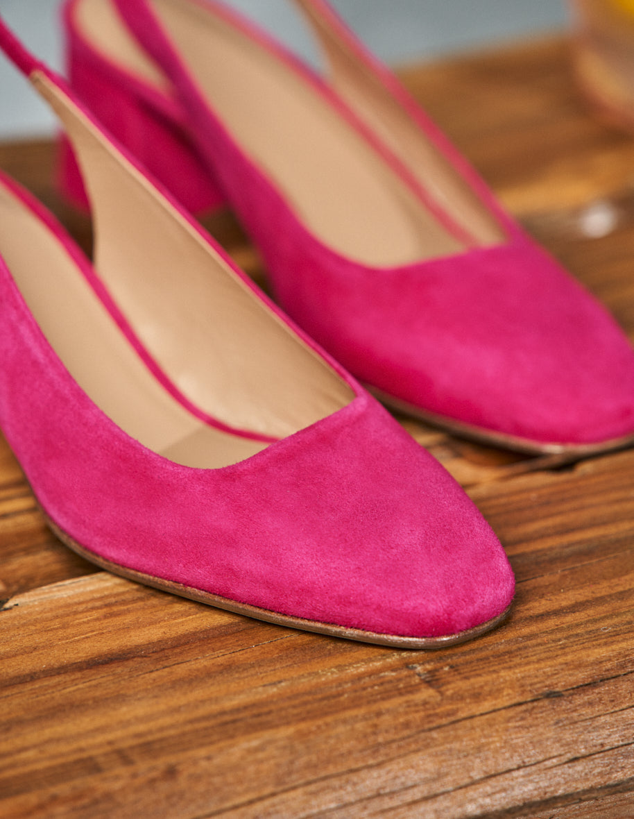 Odette pumps - Fuchsia suede