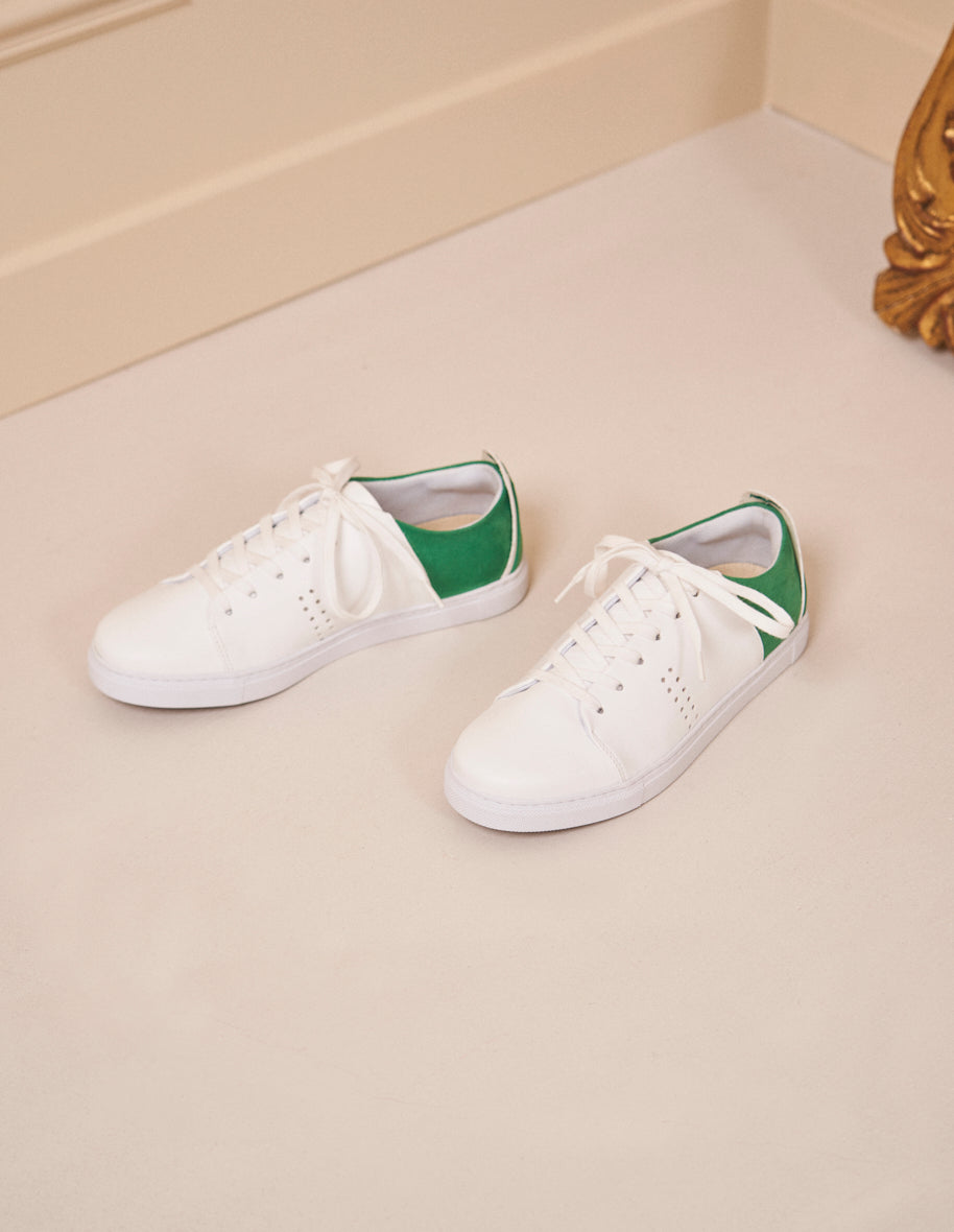 White non leather trainers new arrivals