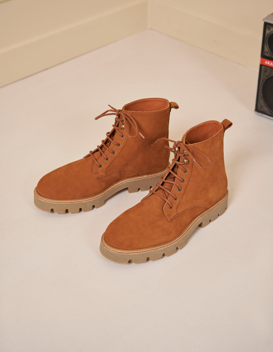 Bottines Théodore - Nubuck ambre