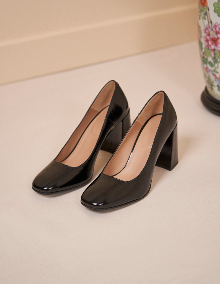 Escarpins Violette Cuir naplak noir