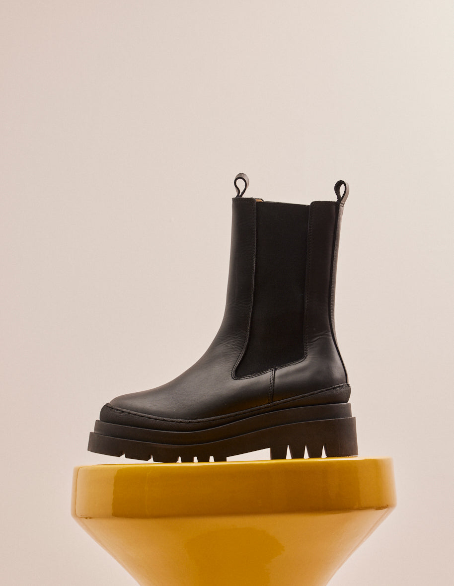 Boots Zara Bottine Chelsea Chunky Women's Boots: Chunky Boots In