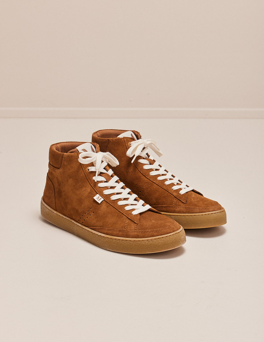 High sneakers Alexis - Brown suede