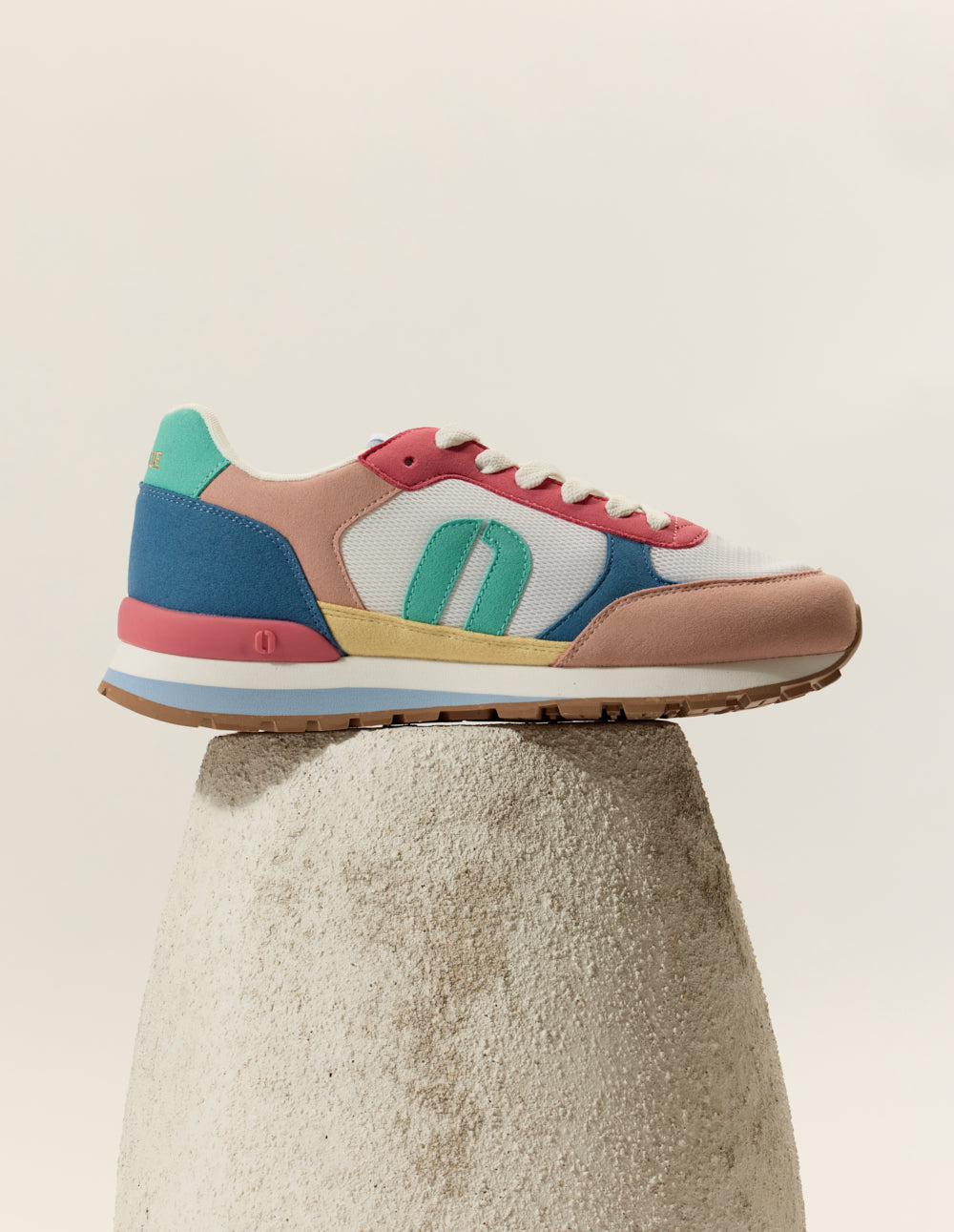 Aline low-top trainers - Light pink white rose