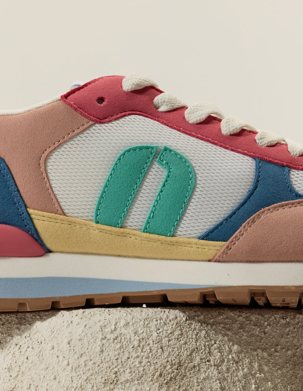 Aline low-top trainers - Light pink white rose