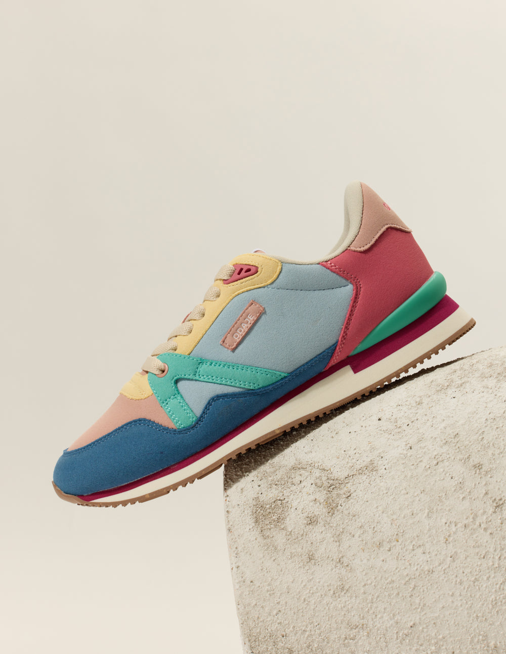 Andrée low-top trainers - Blue light pink duck