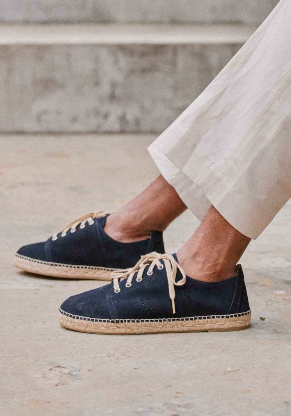 Espadrilles Raymond - Suède marine