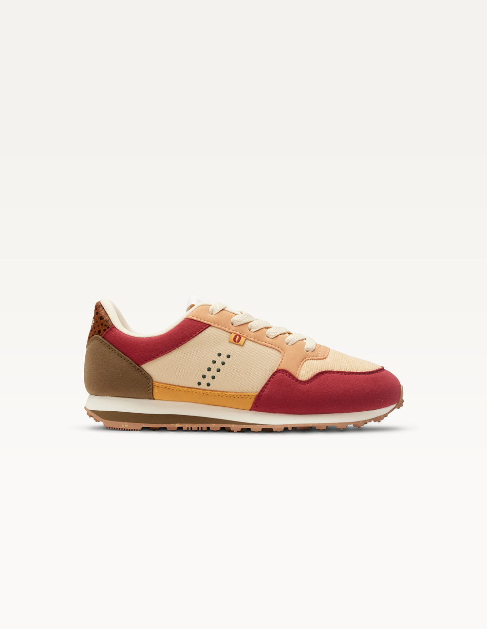 Running trainers Gabrielle - Burgundy cream peach