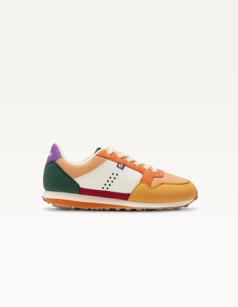 Low-top trainers Gabrielle - Mustard peach orange