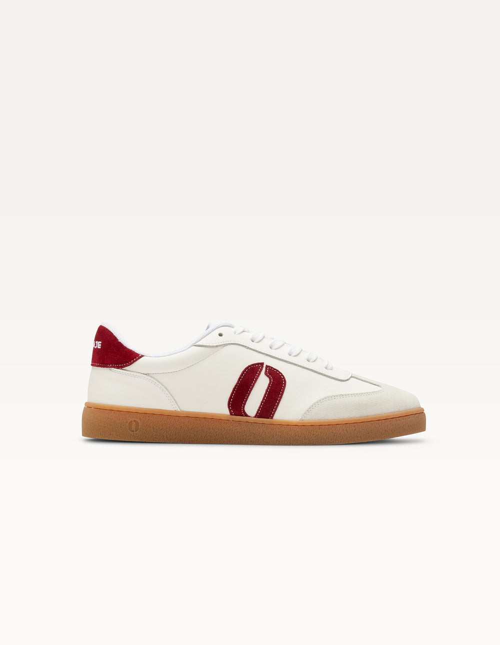 Lucia Low Trainers - White Burgundy