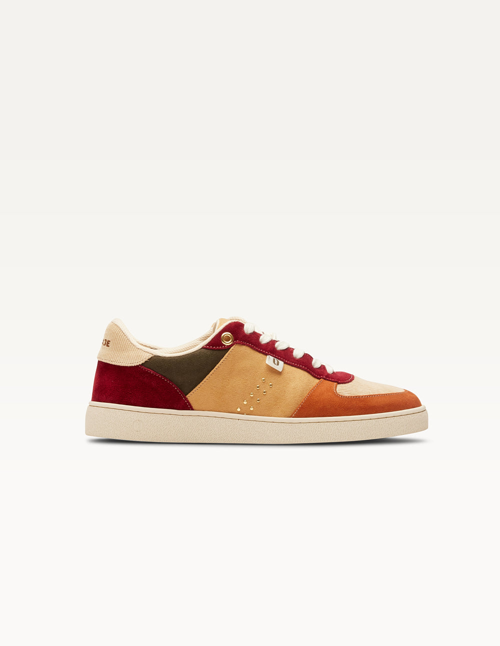 Low-top trainers Marie - Cognac cream Burgundy