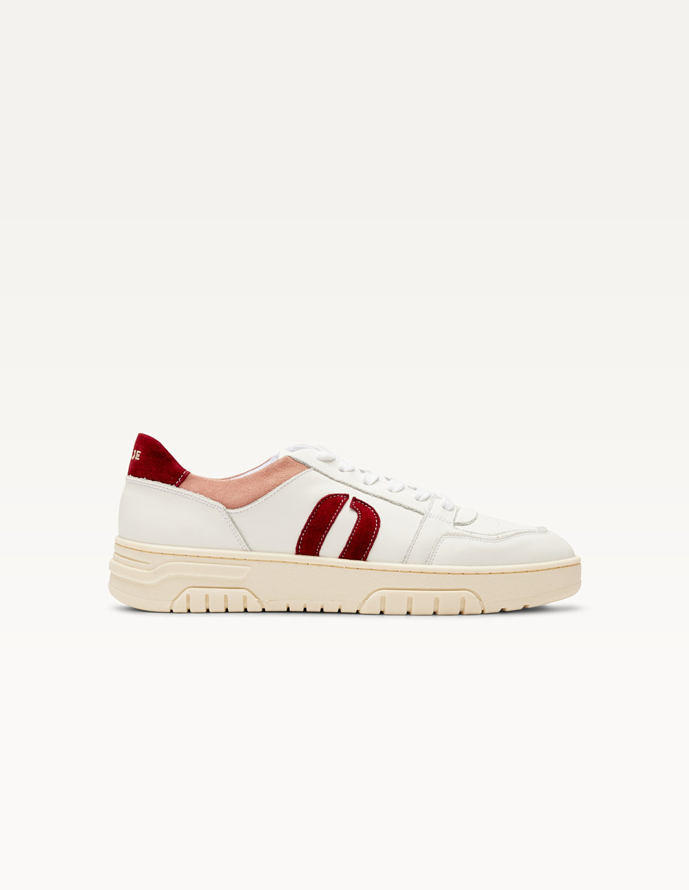 Low-top trainers Nora - White Burgundy light pink