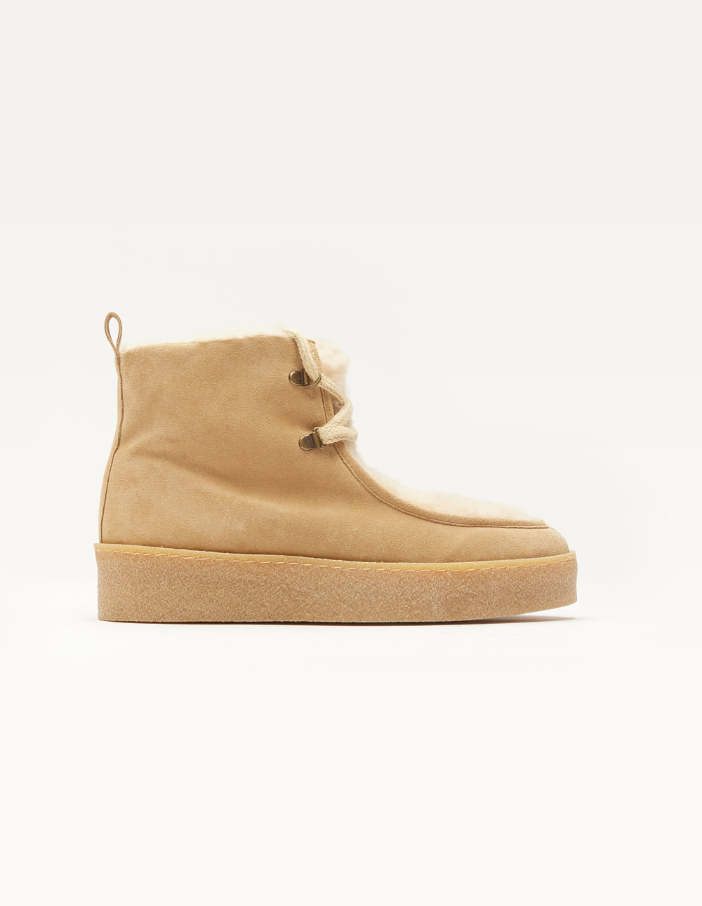 Filled boots Anouck - Taupe suede