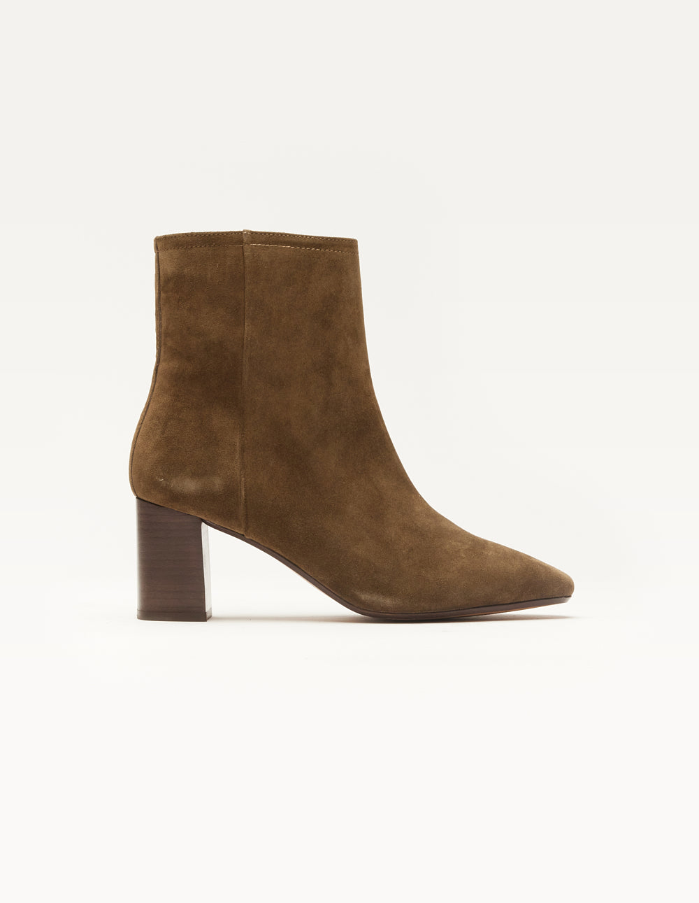 Bottines à talons Brune - Suède kaki