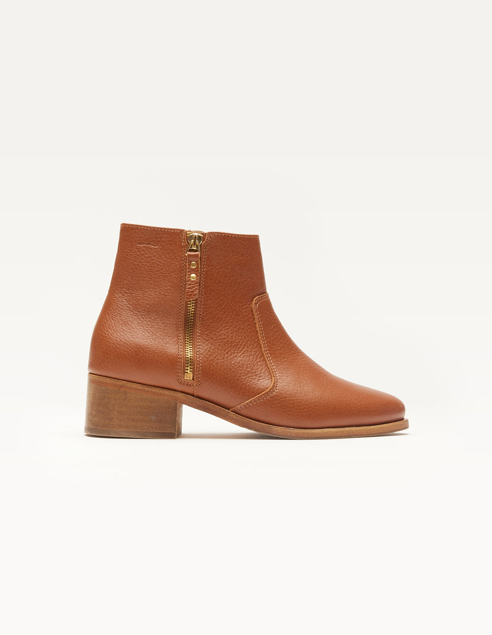 Ankle boots Coline - Honey grained pull-up leather