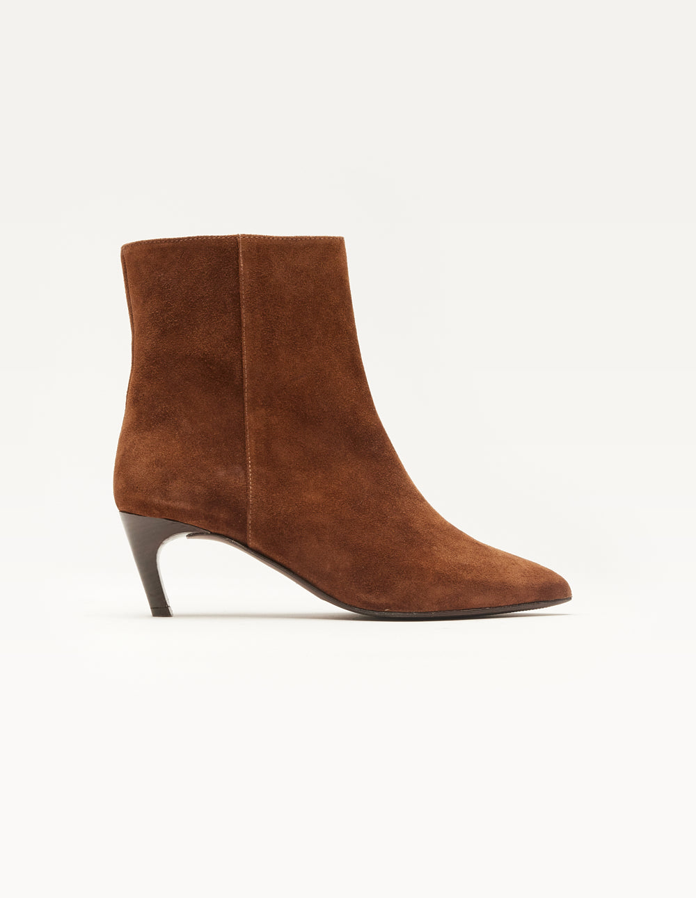 Heeled ankle boots Dolores - Brown suede