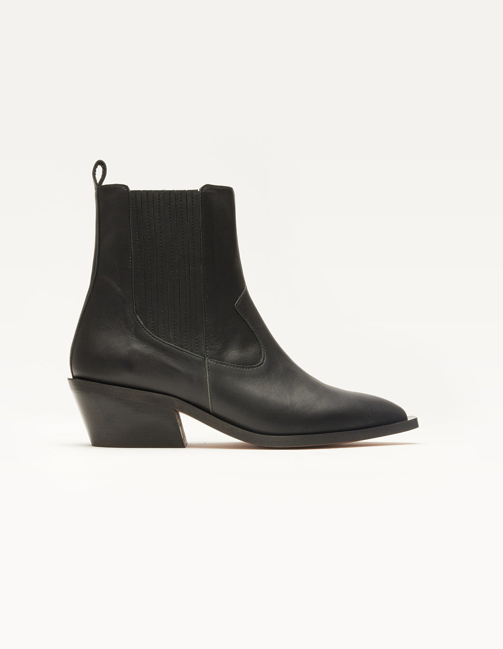 Heeled ankle boots Georgia - Black leather