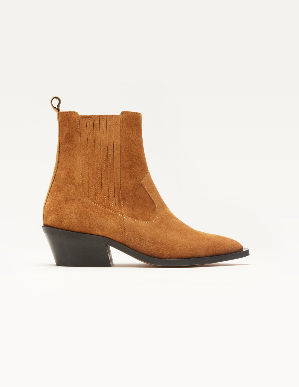 Bottines à talons Georgia - Suède ambre