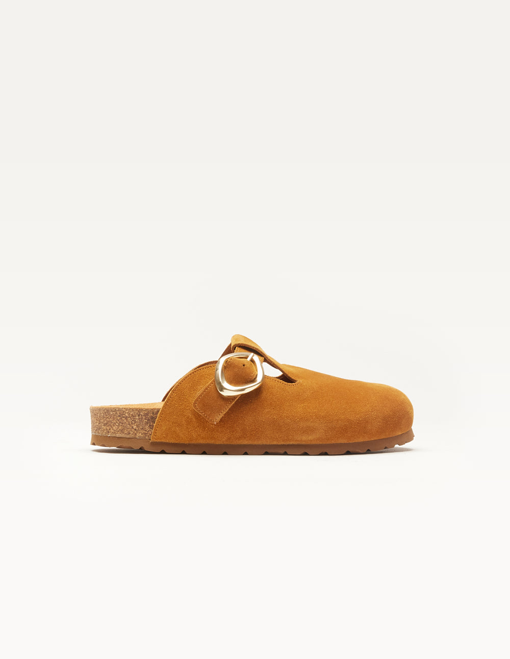 Matilda Mules - Beige suede