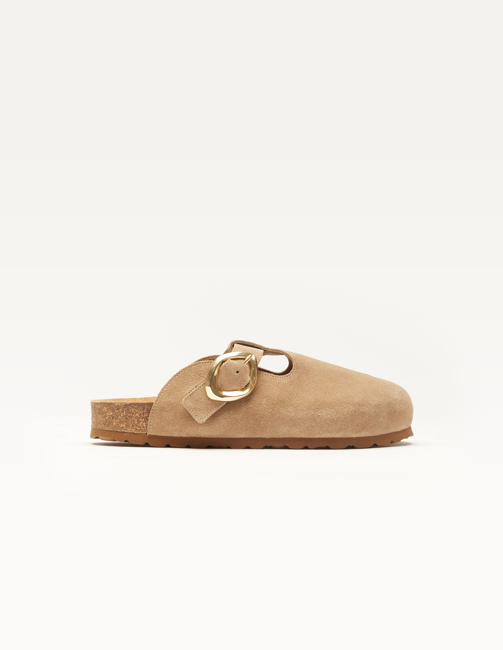 Matilda Mules - Taupe suede