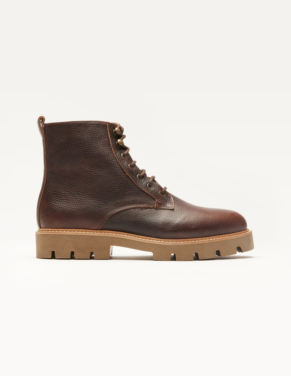 Boots Théodore - Brown grained pull-up leather