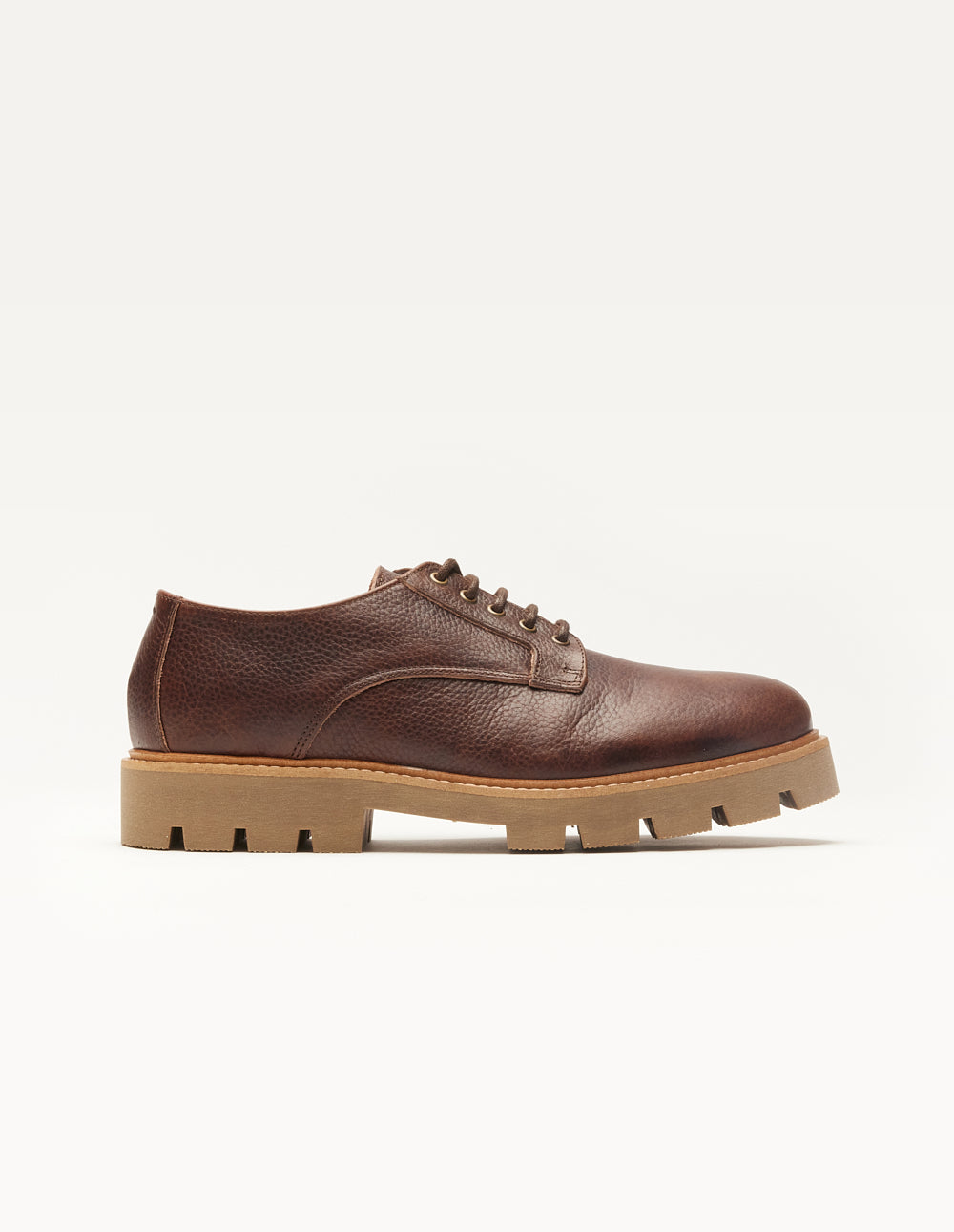 Derbies William - Brown grained pull-up leather