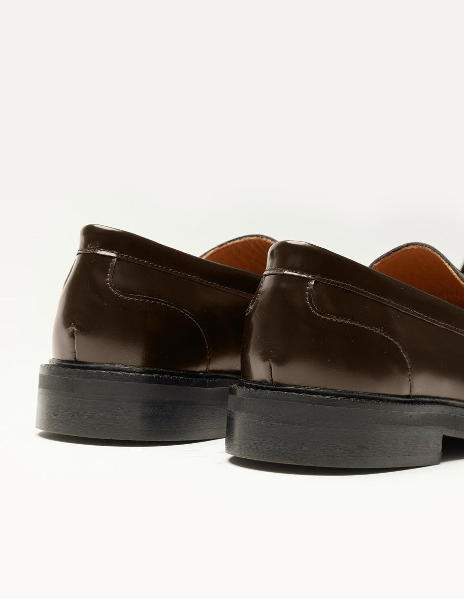 Mocassins Marjorie - Cuir box marron