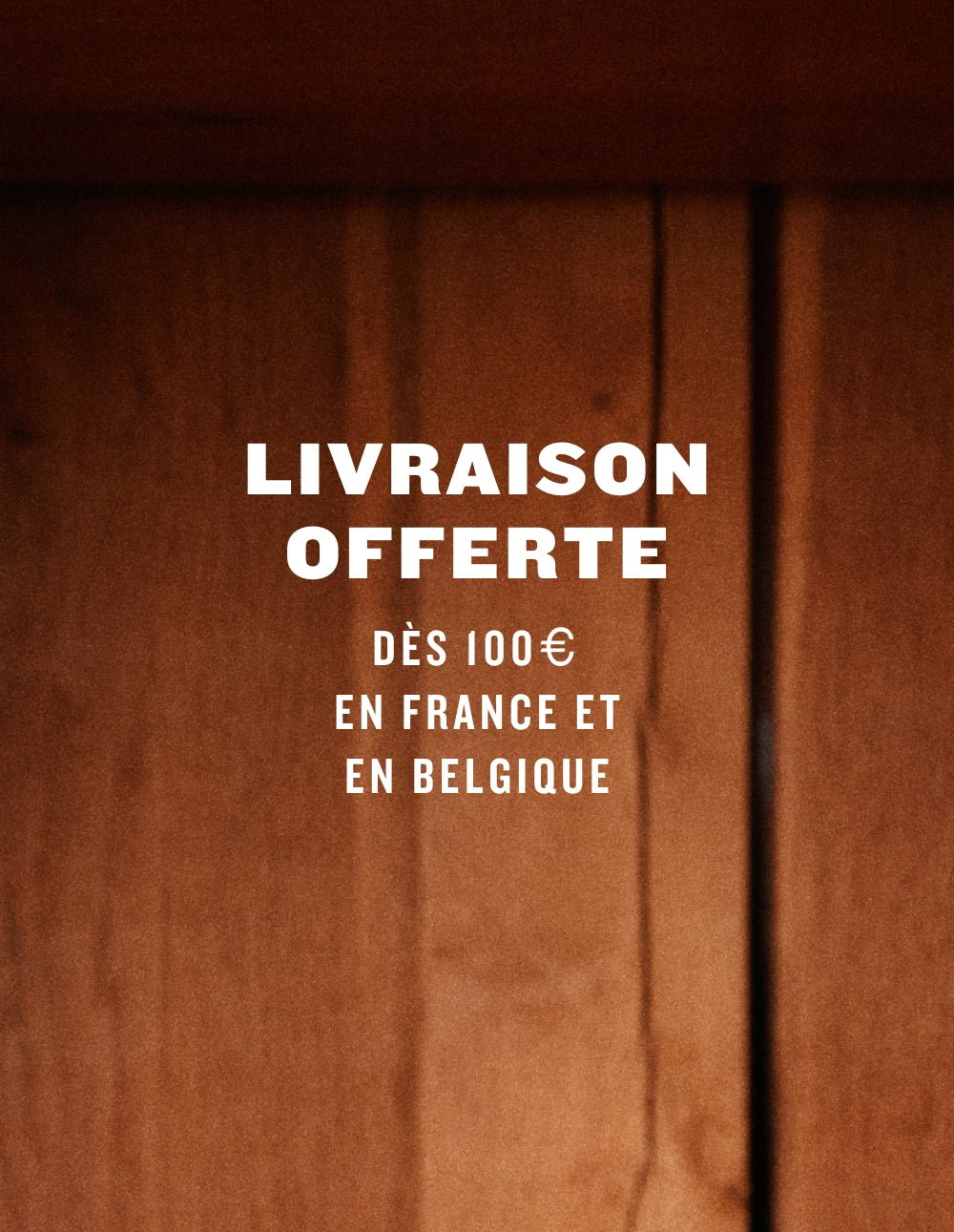 Push | Réassurance livraison offerte Homme