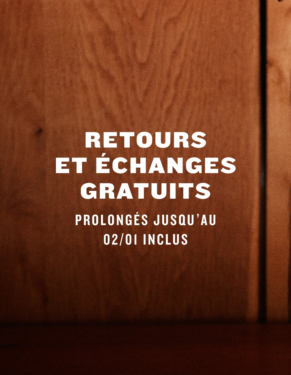Push | Réassurance - Retours & échanges gratuits