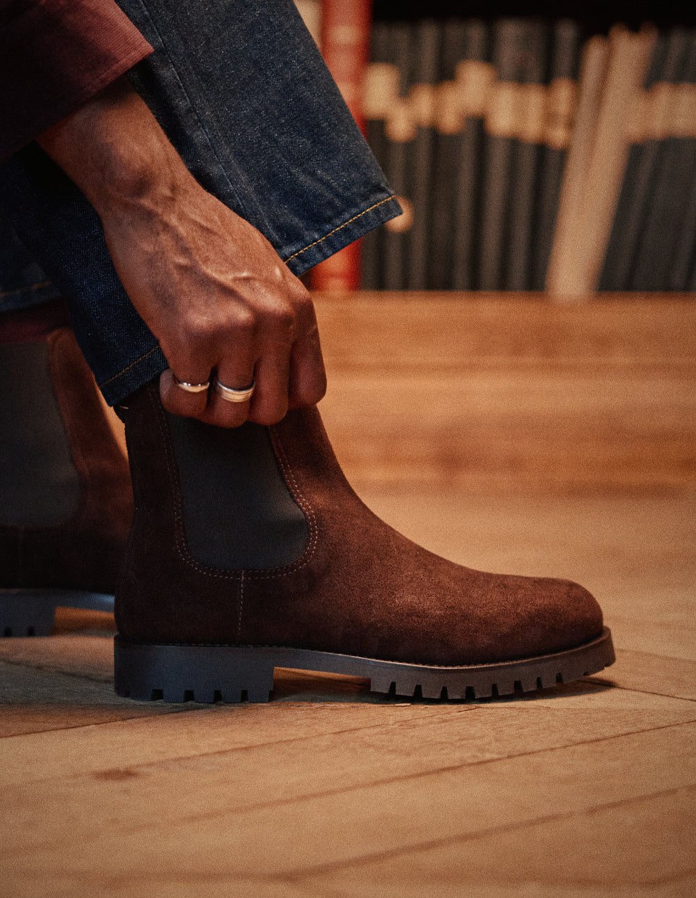 Bottines Barel - Suède marron