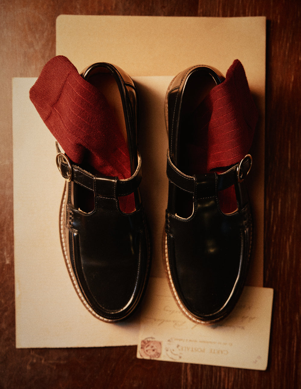 Derbies Carmen - Cuir box noir