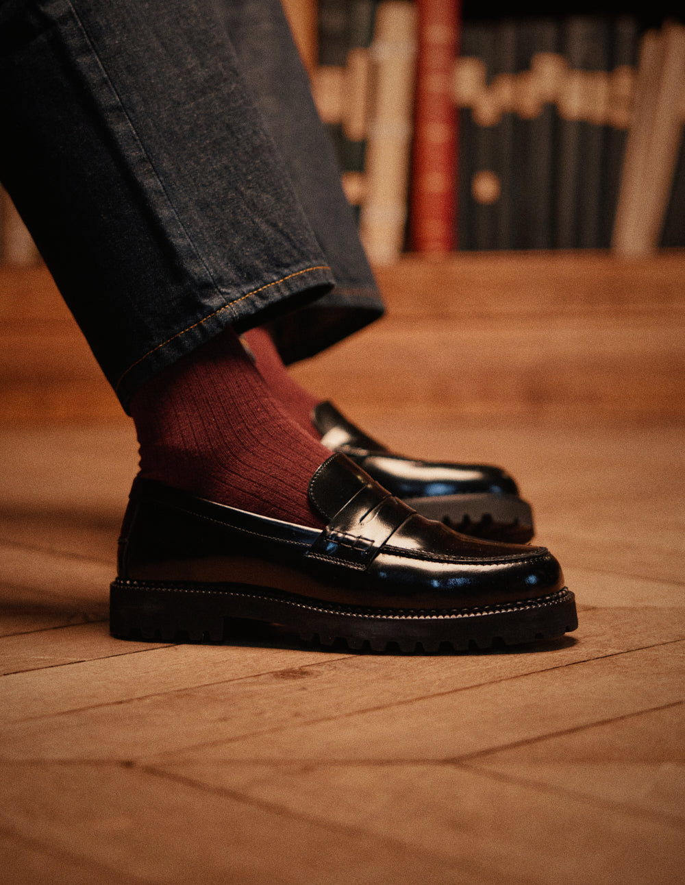 Loafers Elliot - Black box leather