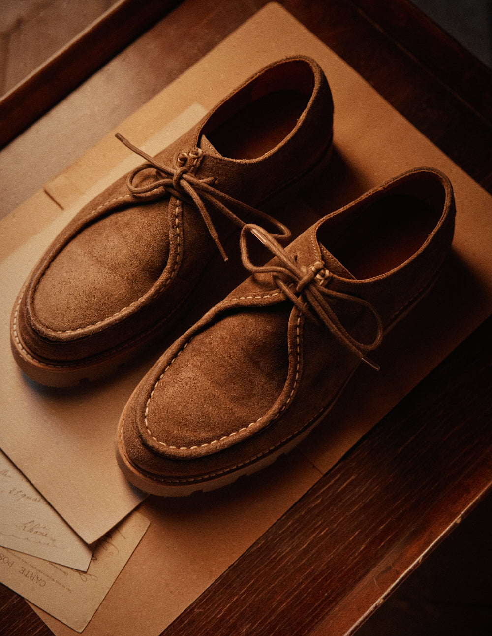 Derbies Gontran - Suède huilé taupe