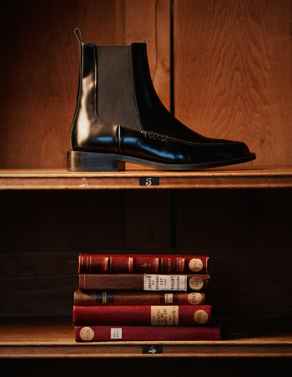 Iroz ankle boots - Black box leather