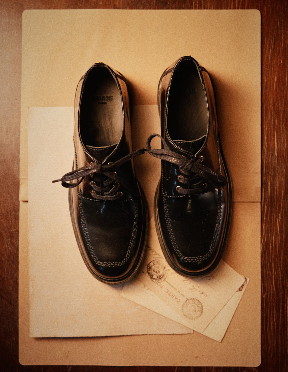 Luvi derbies - Black box leather