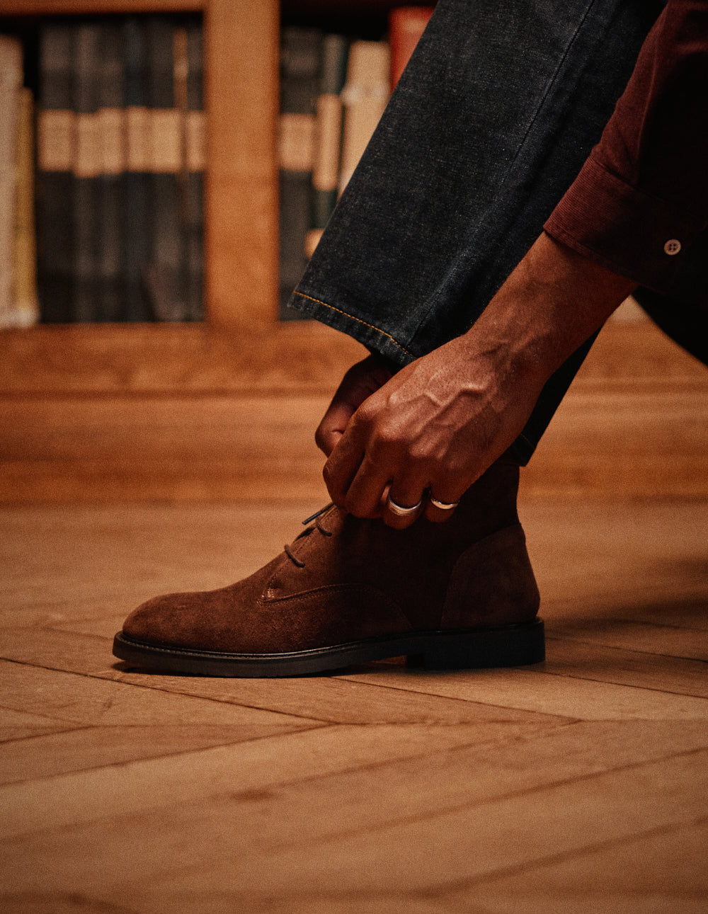 Bottines Mazio - Suède marron