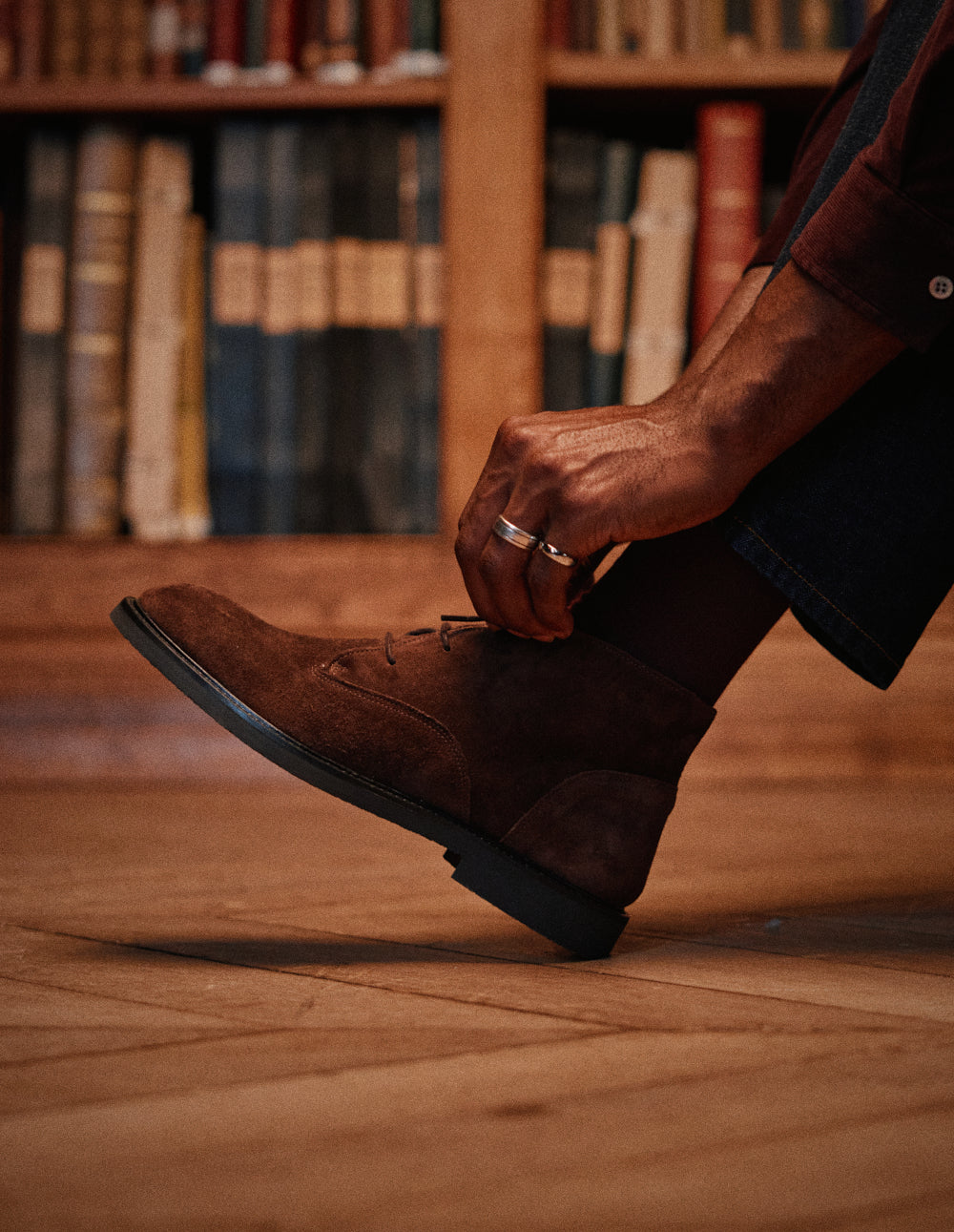 Bottines Mazio - Suède marron