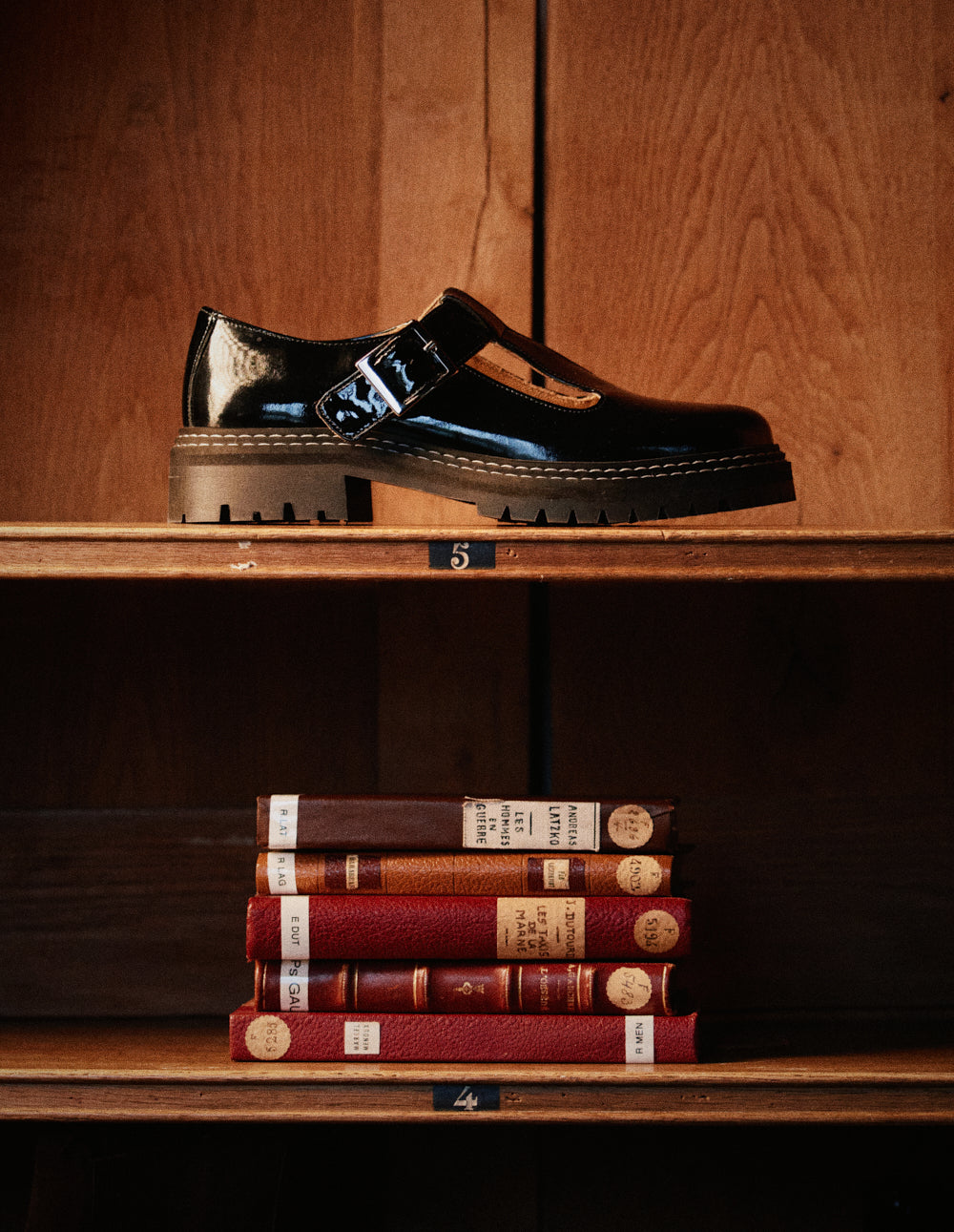 Derbies Romane - Cuir verni noir