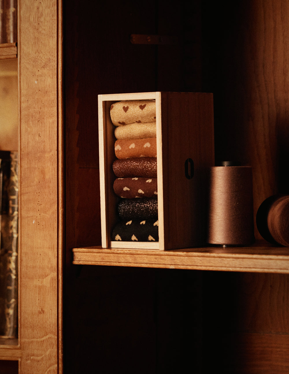 Push | Chaussettes Femme - semainier coeur