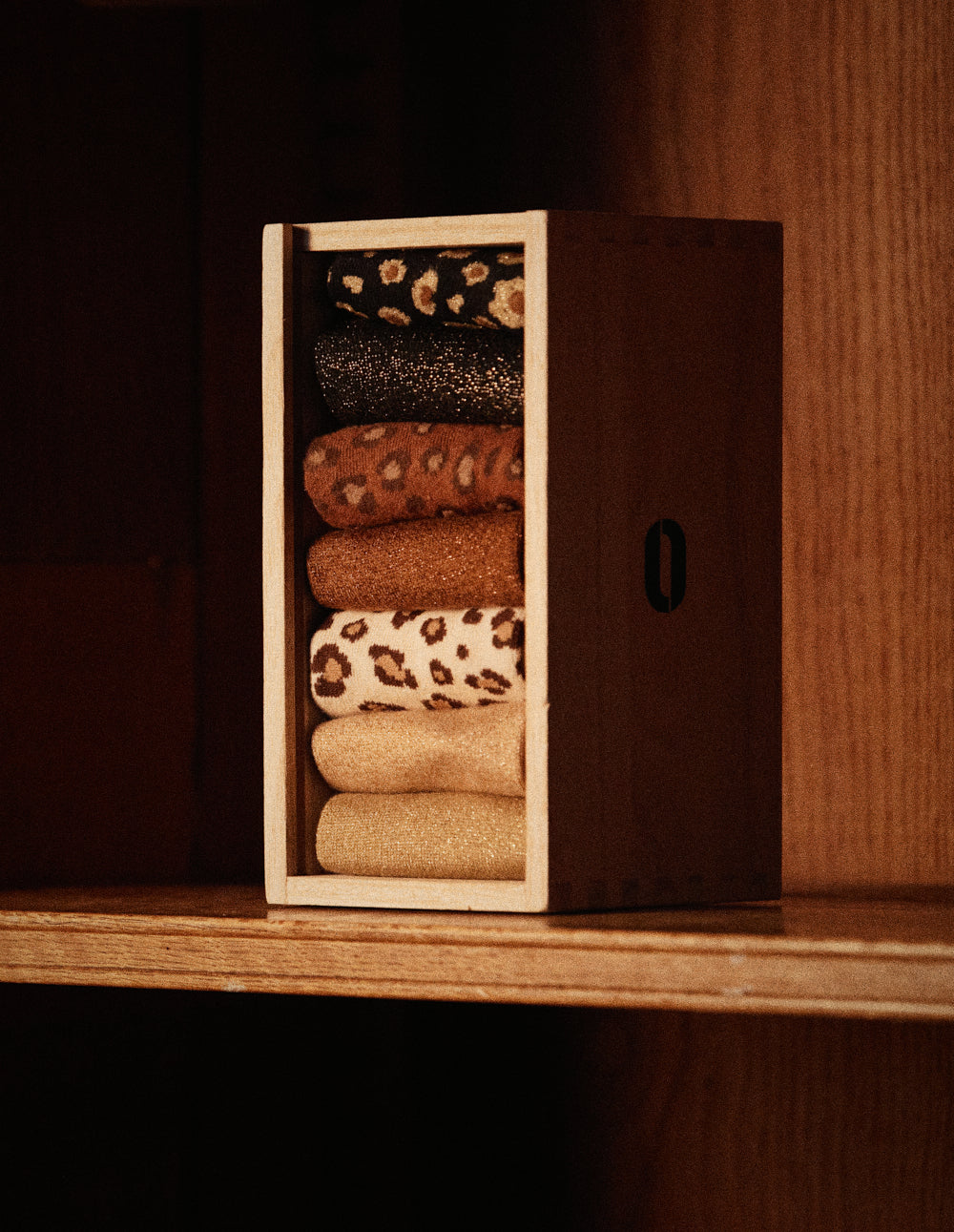 Push | Chaussettes Femme - semainier léopard